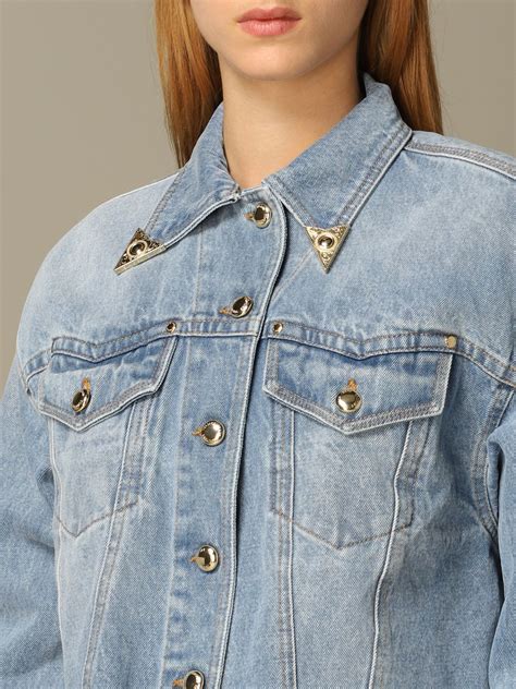 versace jeans jacket women|versace denim jacket women's.